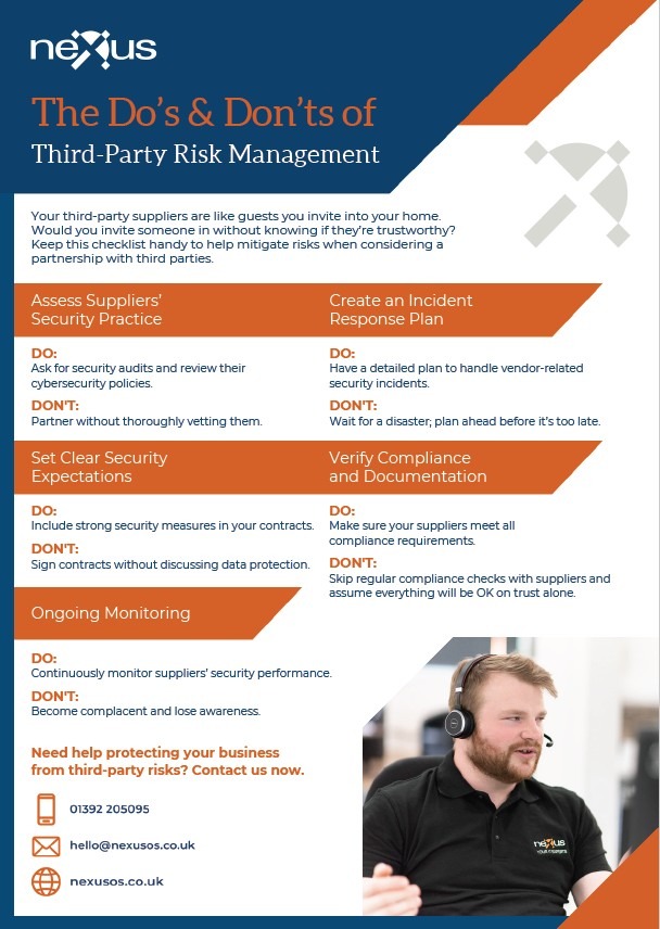 Supply Chain Risk Management Flyer
